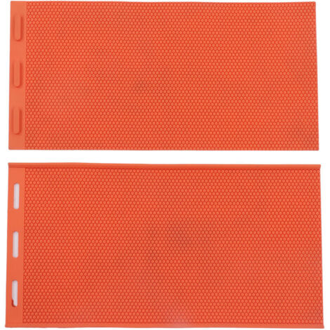 pièces 5.4mm feuille de presse de cire d'abeille moule fond de teint pliable en Silicone moule de cire d'abeille pour l'apiculture Orange (1/4)