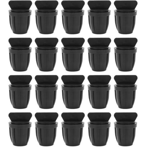 Bouchon D'extremite de Tuyau en ABS 8/11 20 Pices avec Bouchon D'extremite Barbele Goutte Goutte pour Tube D'irrigation Goutte Goutte (1/4)