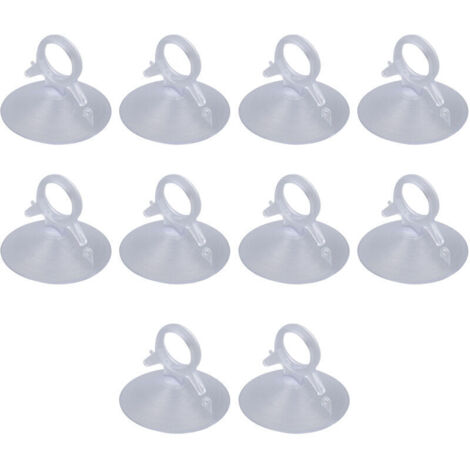 Ventouse Transparente, 10 pièces Ventouse pour Panneau Solaire, Anneau de Traction en PVC, Anneau de Traction Robuste, Ventouse de Panneau Solaire Polyvalente pour Verre de Voiture (1/4)