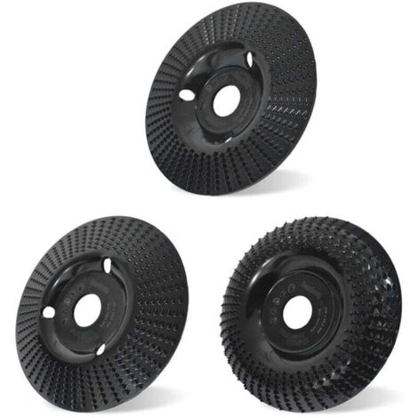3 Pièces Disque Bois Meuleuse en Bois en Carbure de Tungstène 125mm Ensemble de Disques Disques de Meulage pour Façonner Meuler Couper et Sculpture sur Bois Roues pour Meuleuse d'angle,OUYLAF (1/4)