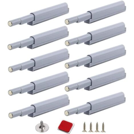 Appuyez pour ouvrir magnétique loquets Fermetures magnétiques push-open ouvre et ferme la porte avec une simple pression (10 pièces) (1/4)