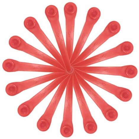Lot de 200 Lames en Plastique compatibles avec Coupe-Bordure Gardena, Lames de Rechange pour Coupe-Bordures Gardena et Coupe-Bordures sans Fil. (1/4)