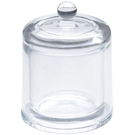 Compactor, Boîte pour Cotons et Cotons-Tiges avec Couvercle, Transparent (1/4)