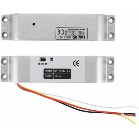 Serrure magnétique électrique 1000KG, serrure électrique de porte de baisse de contrôle d'accès d'entrée de porte à induction DC12V pour système de sécurité avec retard de temps
