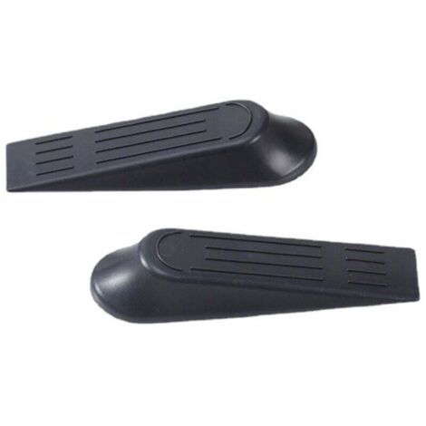 10 Pcs Cale de Porte Sol, Arrêts de Portes Sol Antidérapante Bloque Porte Sol Plastique (Noir)