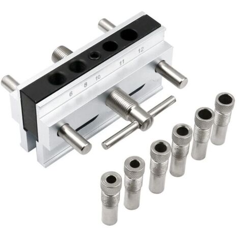 Gabarit De accessoire pour une perceuse Goujonnage à Centrage Automatique Pour Bois épais, gabarit de percage Guide De Perçage, Kit De Gabarit De Goujonnage (1/4)