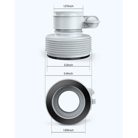 WIIYENA Lot de valve à piston de réservoir et adaptateurs de tuyau de type B pour