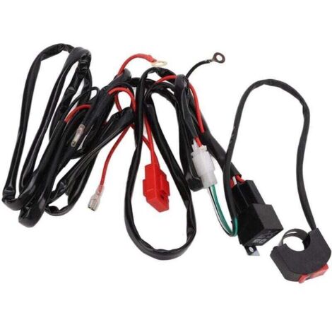 Faisceau de feux de travail à LED 12V 40A pour motocyclette 9-32V, ATV, vélo électrique