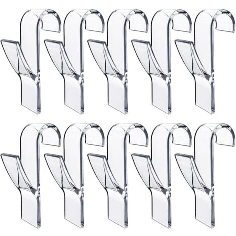 10 Pièces Crochet Seche Serviette,Crochet Radiateur Seche Serviette,Peignoirs,Plastique,Pour Tous Les Radiateurs Standards,Salle De Bain Et Cuisine,Flexibles,Amovibles(Transparent) (1/4)