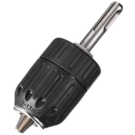 Adaptateur de tige SDS pour mandrin sans clé 1/2" 2-13 mm 1/2-20UNF pour perceuses à percussion sans fil, noir,OUYLAF