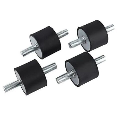 Pieds Antivibratoires Cylindriques mâle M10 M8 Caoutchouc Anti-vibration supports d'isolation anti-vibration 4 pièces