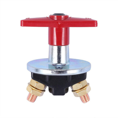 Isolateur de batterie à clé fixe de 200 ampères, interrupteur de mise à mort 12V / 24V, interrupteur électrique robuste, accessoires de voiture-OUYLAF
