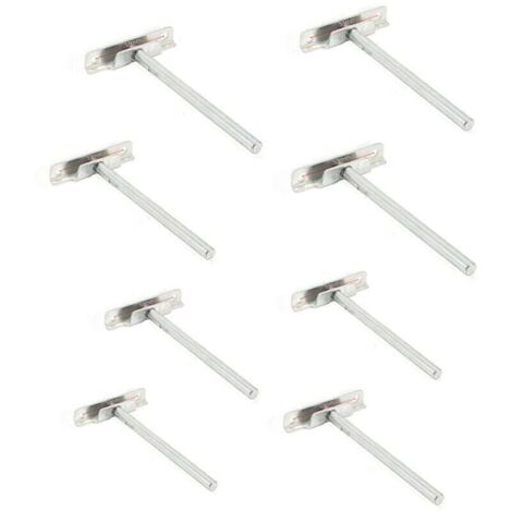8 Pièces Fixation Étagères Murale Invisible - Diamètre 8mm- Supports Étagères Flottante