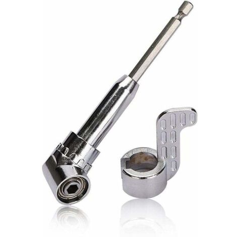 Perceuses à angle droit Renvoi d'Angle Visseuse Coudée à Angle Droit 105 Degrés Tige Hexagonale 1/4" pour Perceuse
