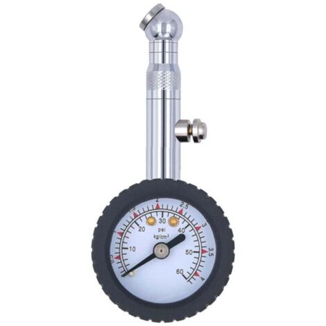 Manometre Pression Pneu, Jauge de Pression de Pneu Numérique Haute Précis 60 PSI, Portable Jauge de Pression, pour Voiture Camion SUV Moto Vélo (1/4)