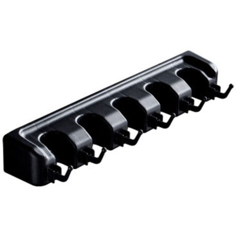 Porte-Balai-Home Gadgets Porte-Balai Auto-adhésif, Support de vadrouille Mural Robuste Cintres pour Pinces à Balai Rangement pour Balai Organisateur de Rangement ,Noir