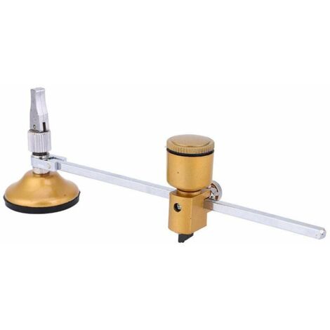 60 cm / 23,6 pouces diamètre rond réglable coupe - carreaux de verre, outil de coupe de verre rond compact avec ventouse (1/4)