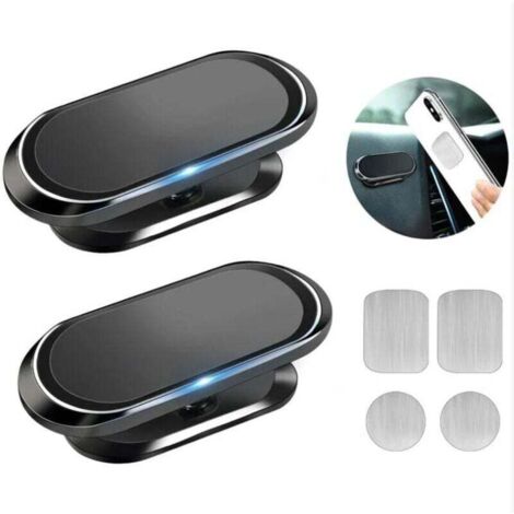 Support Telephone Voiture Magnetique, Porte Téléphone Voiture Aimanté, Aimant Telephone Voiture, Rotation 360° Support de Voiture Magnétique, Compatible avec iPhone/Samsung/Huawei/XIAOMI etc. TR (1/4)