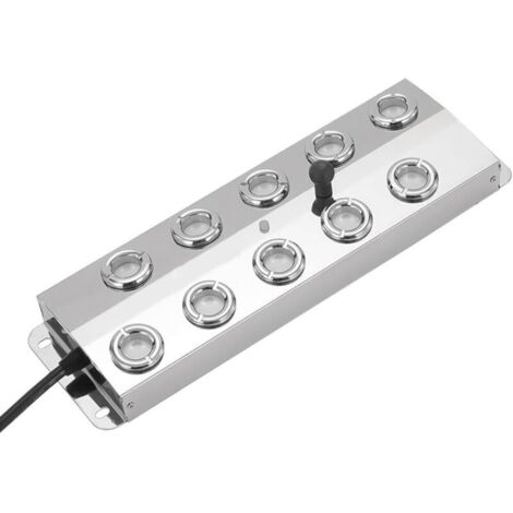 Système de brumisation extérieur pour étangs de poissons et jardins Construction en acier inoxydable réglable (dix têtes) (1/4)