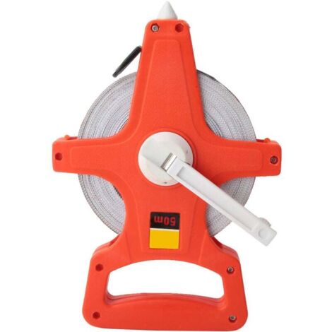 Mètre Ruban 50 M d'Arpenteur Décametre en fibre de Verre 50 M Flexométre Professionnel.