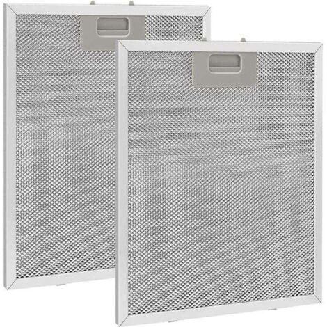 2 pièces Filtre à Graisse Métallique pour Hotte Aspirante 320x260mm,Filtre en Maille Accessoire Hotte Aspirante pour Hottes de Cuisine