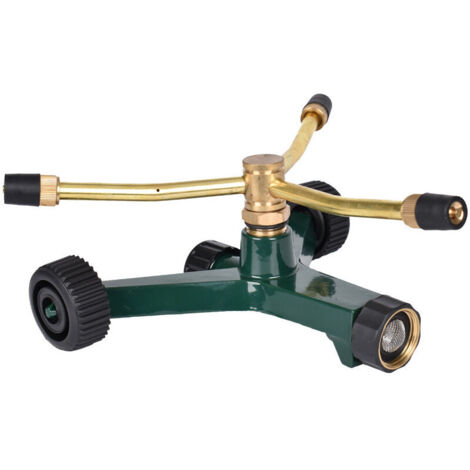 Arroseur Jardin d'irrigation Automatique Irrigation Sprinkler en Cuivre d'Arrosage Bras Rotatif à 360 °Outil