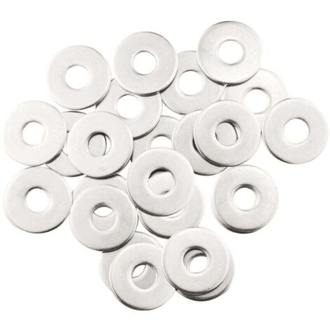 Rondelles métalliques M10, 20 rondelles en acier inoxydable, rondelles plates M10 x 30 mm, rondelles en acier inoxydable 304, rondelles penny pour vis et écrous