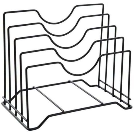 Étagère de rangement pour ustensiles de cuisine, étagère de cuisine en métal et fer, support pour assiettes, couvercles de casseroles, planches à découper