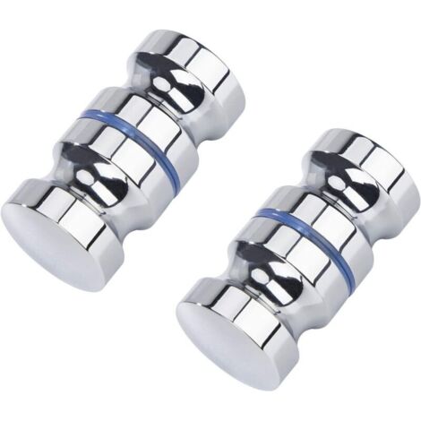 Lot de 2 poignées de porte de douche - 30 mm Convient pour salle de bain, cuisine et bureau (1/4)