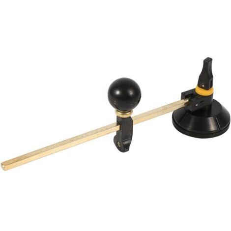 Coupe-Verre Circulaire avec Ventouse Outils de Coupe, Diamant Coupe Diamètre du Cercle 400 mm pour Amateurs Coupeurs de Verre Professionnels (1/4)