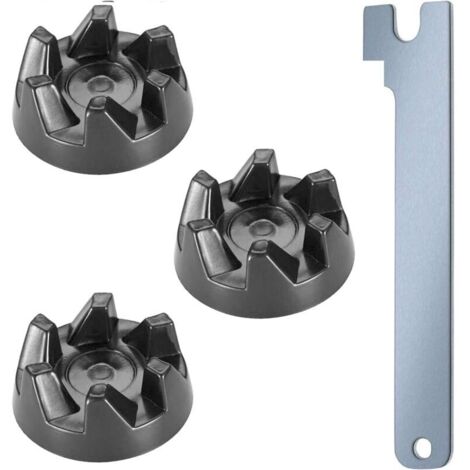 Lot de 3 coupleurs 9704230 - En caoutchouc - Avec clé - Compatible avec les modèles KitchenAid KSB52, KSB5, 5KSB52, 5KSB5