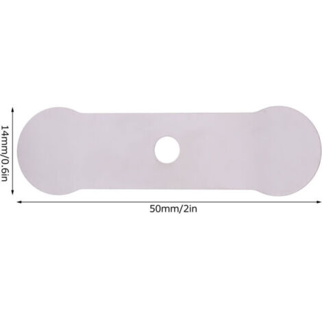 Plaque de Valve pour compresseur d'air, 20 pièces, Machine silencieuse sans huile, accessoires de remplacement en aluminium (plaque de Valve longue 14x50mm)