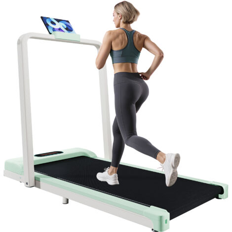 AMXCNOY Tapis de course 2 en 1 pour la maison, avec télécommande, vitesse réglable de 1 à 6 km/h, écran LED, haut-parleur Bluetooth et support pour téléphone. Idéal pour la maison et le bureau. Facile (1/5)
