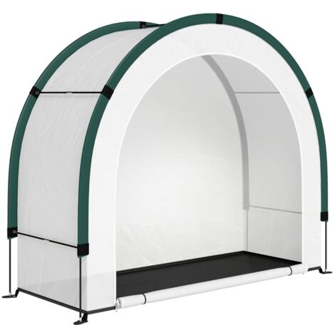 AMXCNOY Serre à toit en dôme, serre pliable en aluminium 200 x 80 x 164 cm verte (1/5)