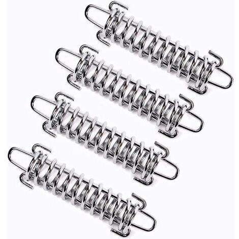 Odipie – Lot de 4 tendeurs en acier pour voile d'ombrage – Résistants aux intempéries – Installation facile – Dimensions 10 x 3 cm