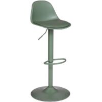 Bar Stools PU Bar Chairs, Height Adjustable, 360° Swivel Kitchen Seats with Backrest and Footrest
