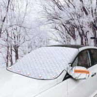 Couverture Pare Brise Voiture, Bache Pare Brise Protection 5 Magnétique, Protection Pare Brise, Bache de Protection Pare Brise Voiture