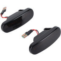 Lot de 2 feux de position latéraux à LED 51717793 51942933 adaptés à Fiat Panda 169 Grande Punto 199 Smoke