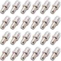 100 pièces Taquets D'étagère Support D'étagère Taquets à Enfoncer Taquet Support Tablette à Enfoncer 5 mm avec Manchon en Caoutchouc pour Étagère en Bois