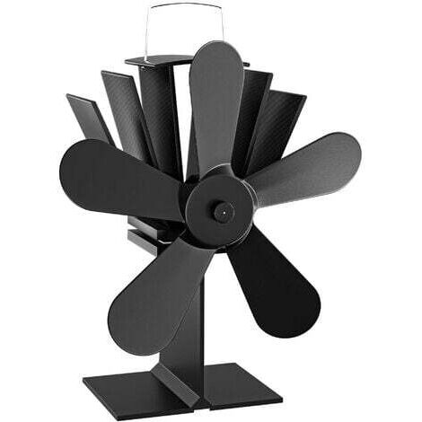 Ventilateur de poêle à Bois 5 Pales 70-350°C Autoalimentation thermique par Chaleur Sans courant (1/4)