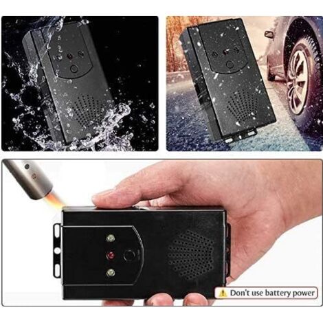 Répulsif Ultrasonique Voiture 12V 12kHz-25kHz Anti Rongeurs Garage