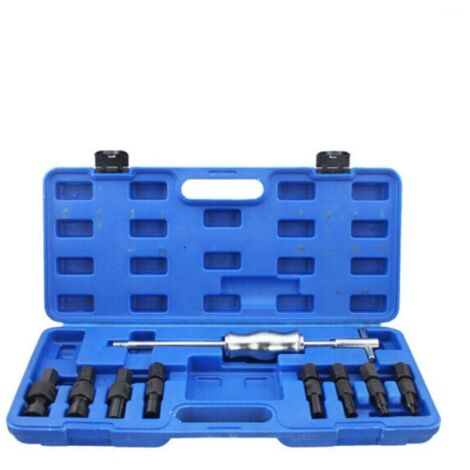 Extracteur De Roulement Intérieur Marteau à Inertie 9 pcs Ensemble d'outils d'extraction de palier à trou borgne - bleu FDC (1/5)