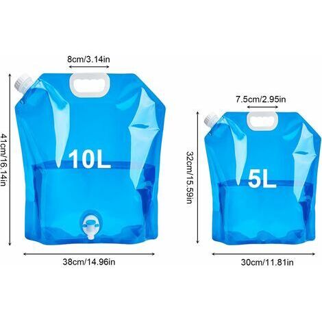 Bidon Pliable Cubique 5L Avec Robinet Semptec - NX8551 - Neuf