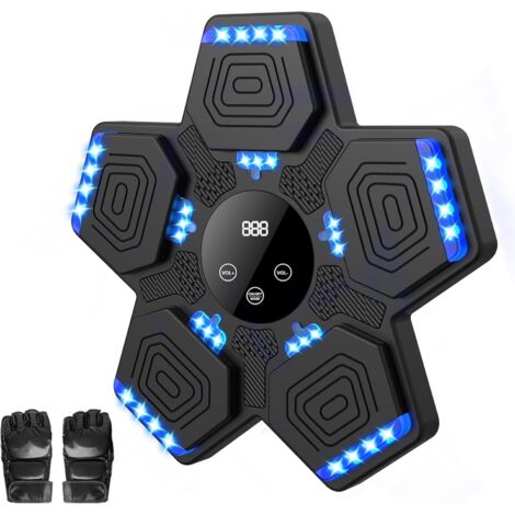 Machine De Boxe Murale Intelligente Bluetooth – Avec Gants – Noire – Neuf