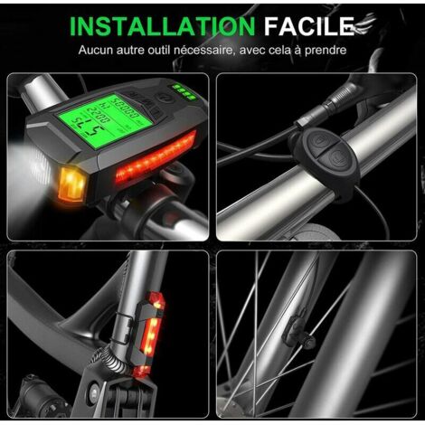 Vtt Vélo Vélo Vélo Usb Rechargeable Led Tête Avant Feu