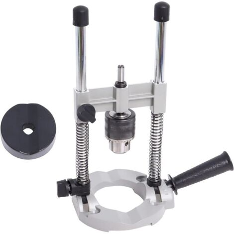 Guide de perçage réglable à 90° Support de perceuse électrique rotative avec mandrin de perçage Mini support de perceuse d'établi pour le travail du bois (1/5)