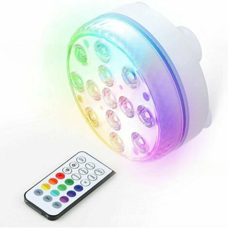 Lay-Z-Spa Accessoire de lumière de bain à remous à DEL Lumière sous-marine 7 couleurs，10 lampes