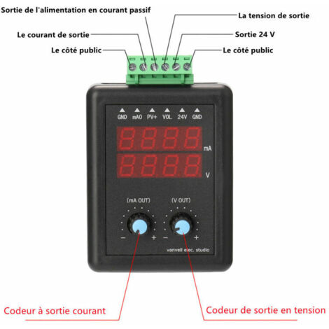 Testeur 4-20mA Générateur De Signaux Portable Multifonction - PWM, 4-20mA, 2 -10V, Onde Sinus/Triangulaire - Parfait Pour Tests Électroniques Outil électronique Multifonction Testeur 4-20mA Générateur De Signaux Portable Multifonction - PWM, 4-20mA, 2 -10V, Onde Sinus/Triangulaire - Parfait Pour Tests Électroniques Outil électronique Multifonction