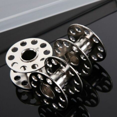 ANCLLO Lot De 25 Bobines Métal Multifonctions + Étui - Canettes Pour Machines Brother Singer Feiyue