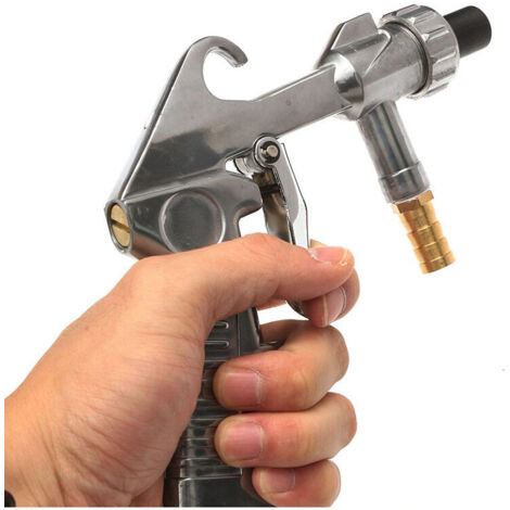 Pistolet Sablage Pneumatique + Réservoir 50 Lb + Tuyau 15 Pieds – Kit Complet Pour Décaper Rouille, Peinture & Corrosion